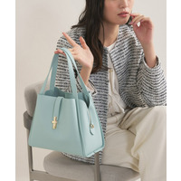 【合皮／ミドルサイズ】春カラーフォルムバッグ