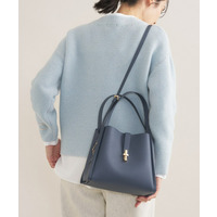 【合皮／ミドルサイズ】春カラーフォルムバッグ