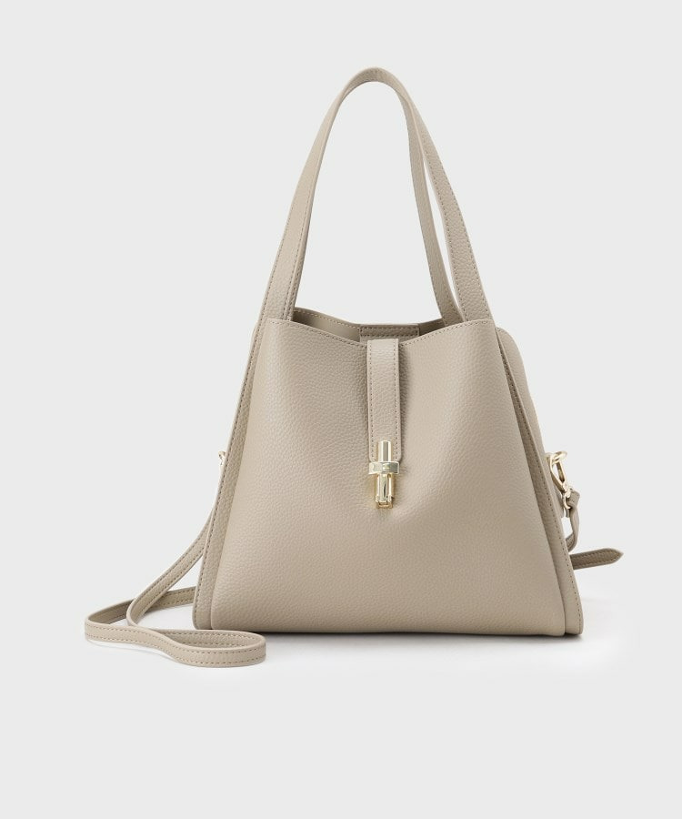 【合皮/ミドルサイズ】春カラーフォルムバッグ11