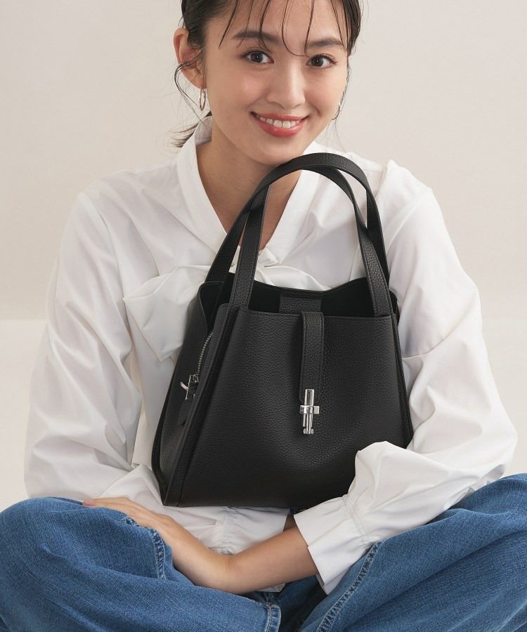 【合皮/ミドルサイズ】春カラーフォルムバッグ1