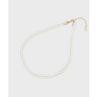 【マルチWAY／セレモニー】2連シンプルパール調ネックレス