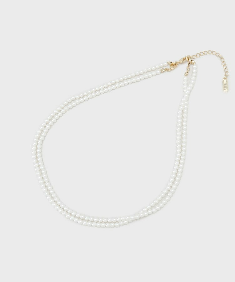 【マルチWAY/セレモニー】2連シンプルパール調ネックレス2