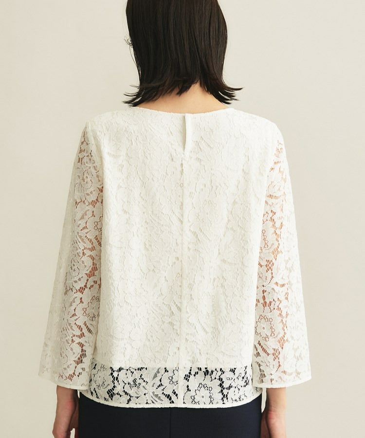 【洗える/セレモニー】フラワーレースブラウス13