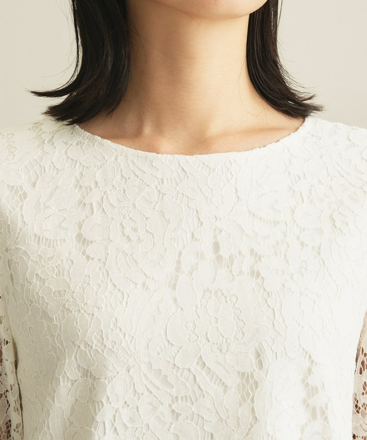【洗える/セレモニー】フラワーレースブラウス14