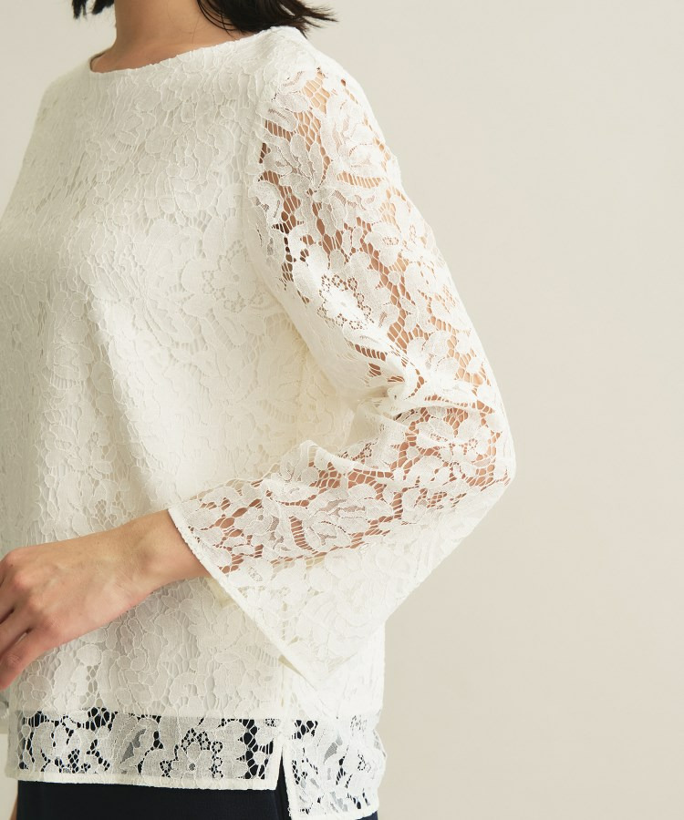 【洗える/セレモニー】フラワーレースブラウス16