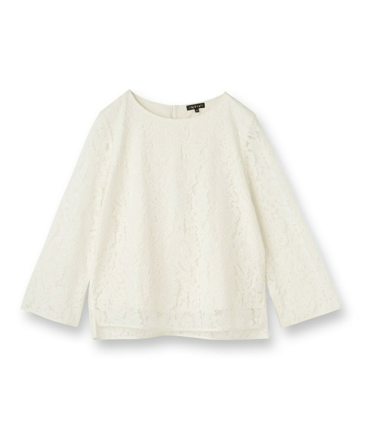 【洗える/セレモニー】フラワーレースブラウス2