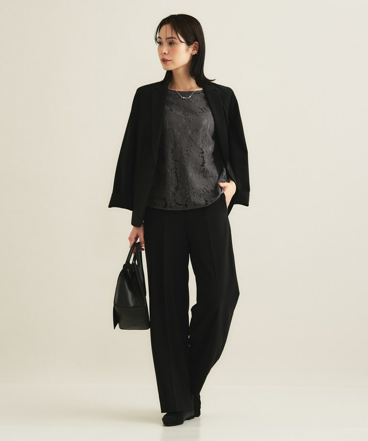 【洗える/セレモニー】フラワーレースブラウス9