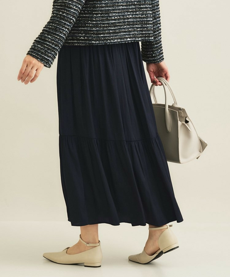 【洗える/丈調整可能】ギャザーフレアスカート12