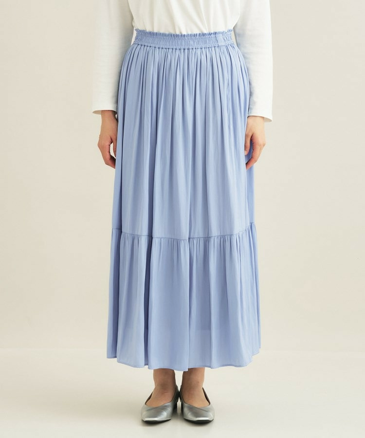 【洗える/丈調整可能】ギャザーフレアスカート15
