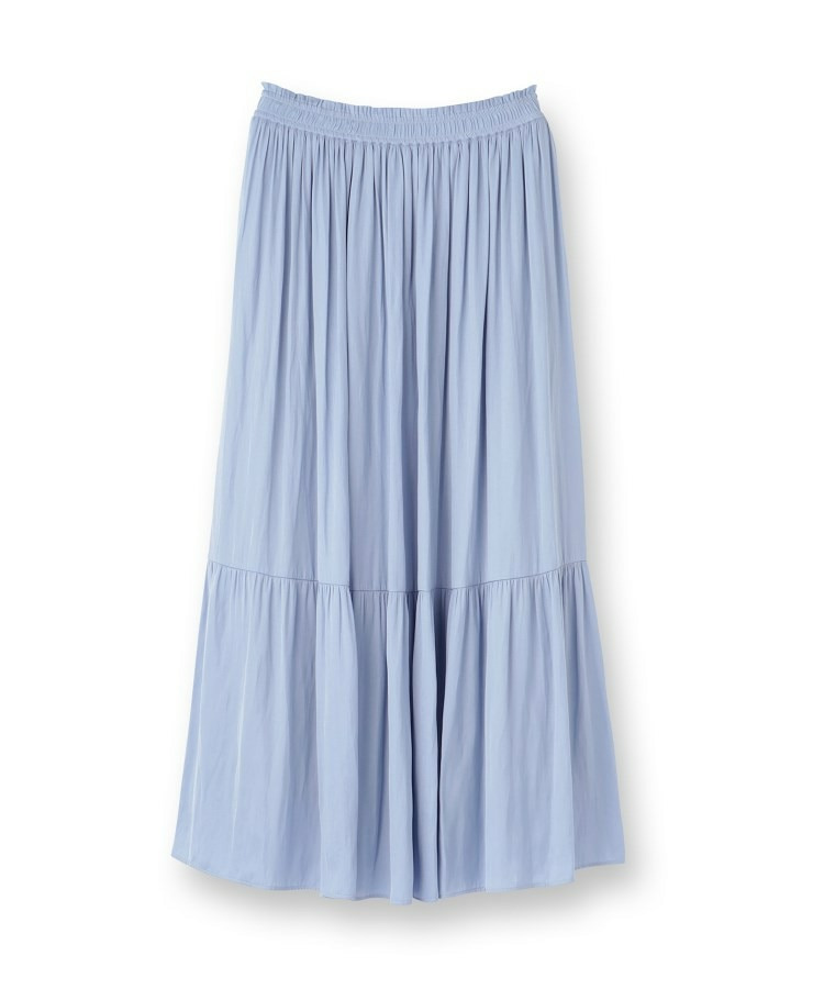 【洗える/丈調整可能】ギャザーフレアスカート2