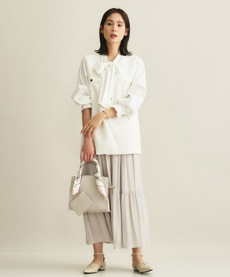 【洗える/丈調整可能】ギャザーフレアスカート5