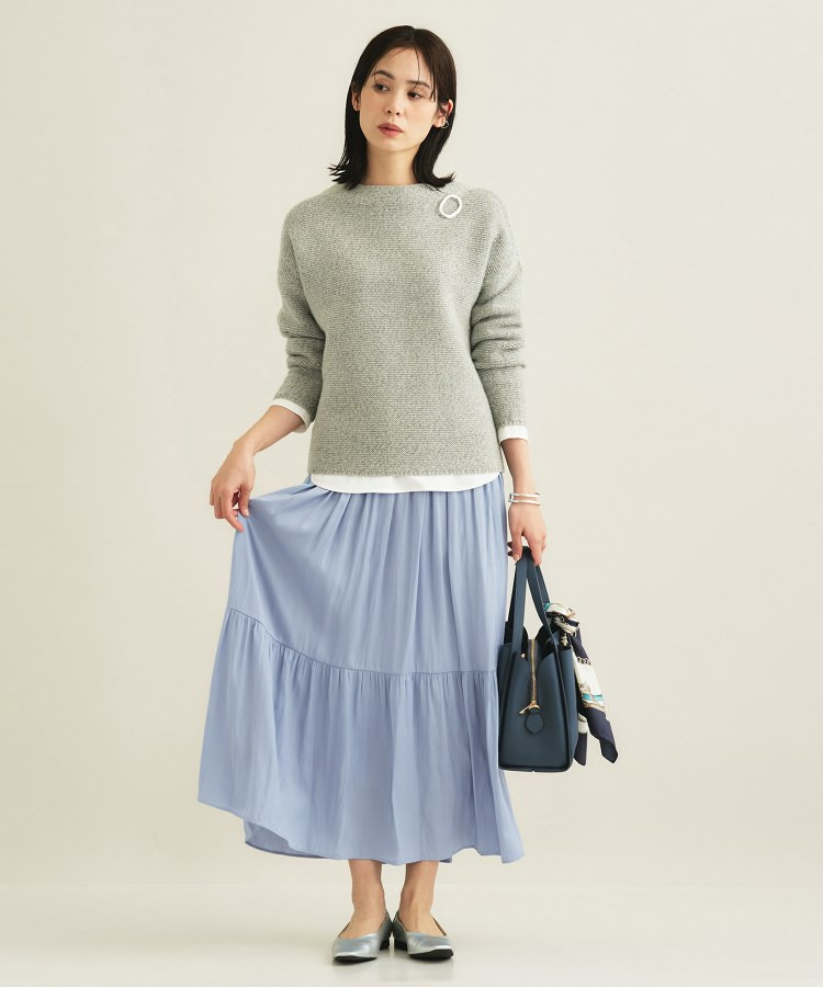 【洗える/丈調整可能】ギャザーフレアスカート9