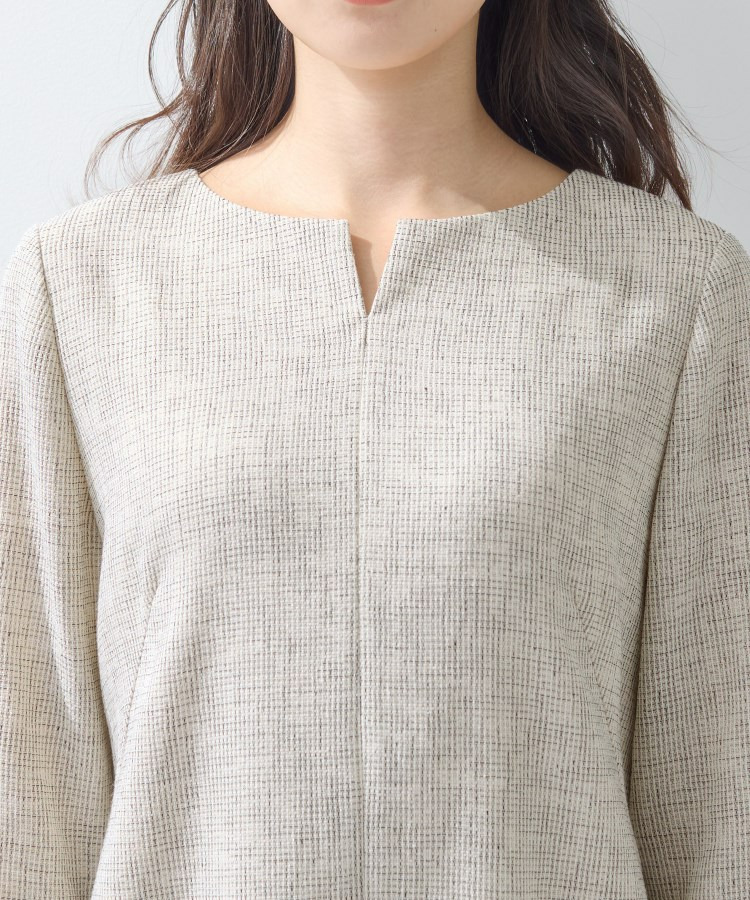 【軽量/セレモニー/SETUP可能】ストレッチツイードAラインワンピース18