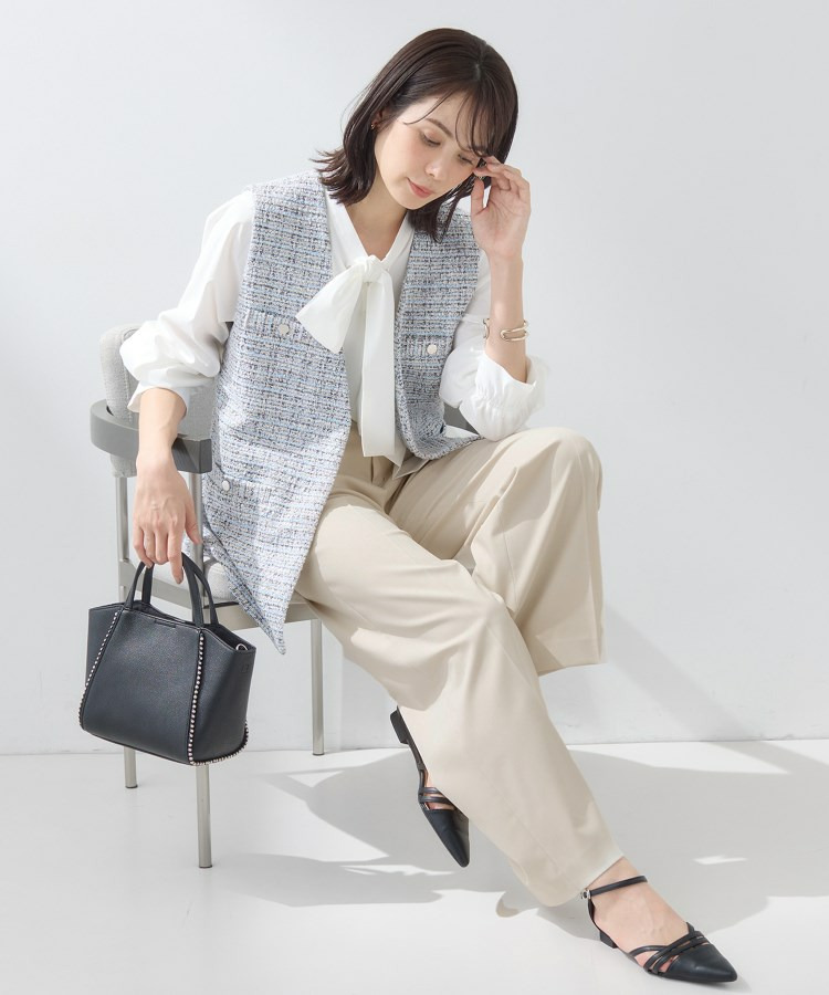 【新作褒められパンツ】快温ワイドパンツ13