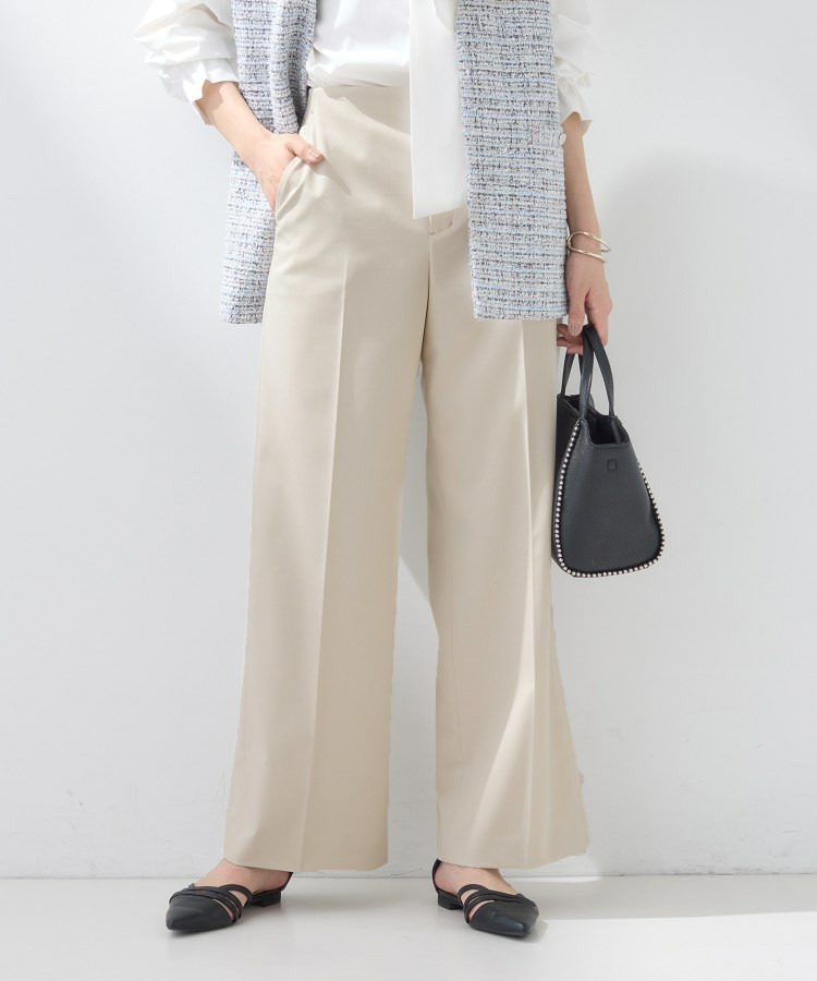 【新作褒められパンツ】快温ワイドパンツ1