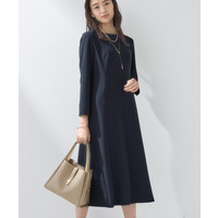 【上品光沢／セレモニー／SETUP可能】スタイルUPワンピース