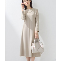 【上品光沢／セレモニー／SETUP可能】スタイルUPワンピース