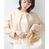 【軽量／SETUP可能】ストレッチツイードジャケット