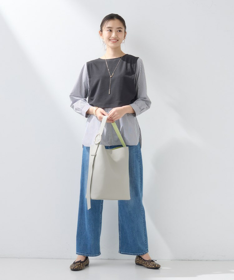 【A4収納可能/合皮】配色デザインワンショルダーバッグ3