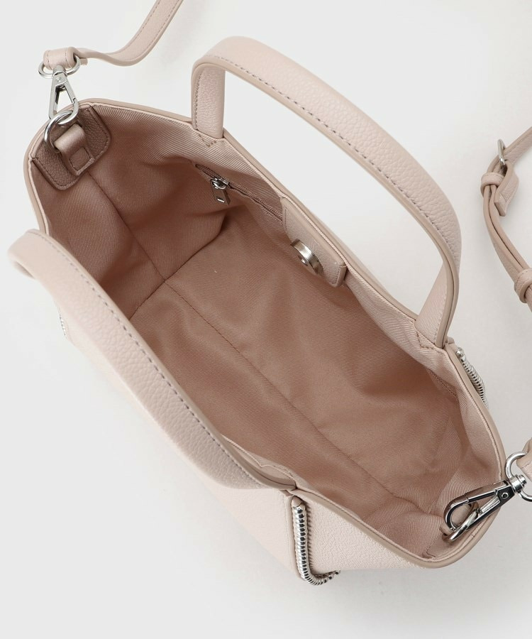 【ミドルサイズ/合皮/ショルダー付】スタッズ風メタルバッグ14