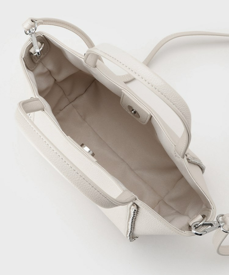 【ミドルサイズ/合皮/ショルダー付】スタッズ風メタルバッグ16