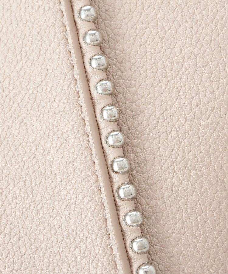 【ミドルサイズ/合皮/ショルダー付】スタッズ風メタルバッグ20