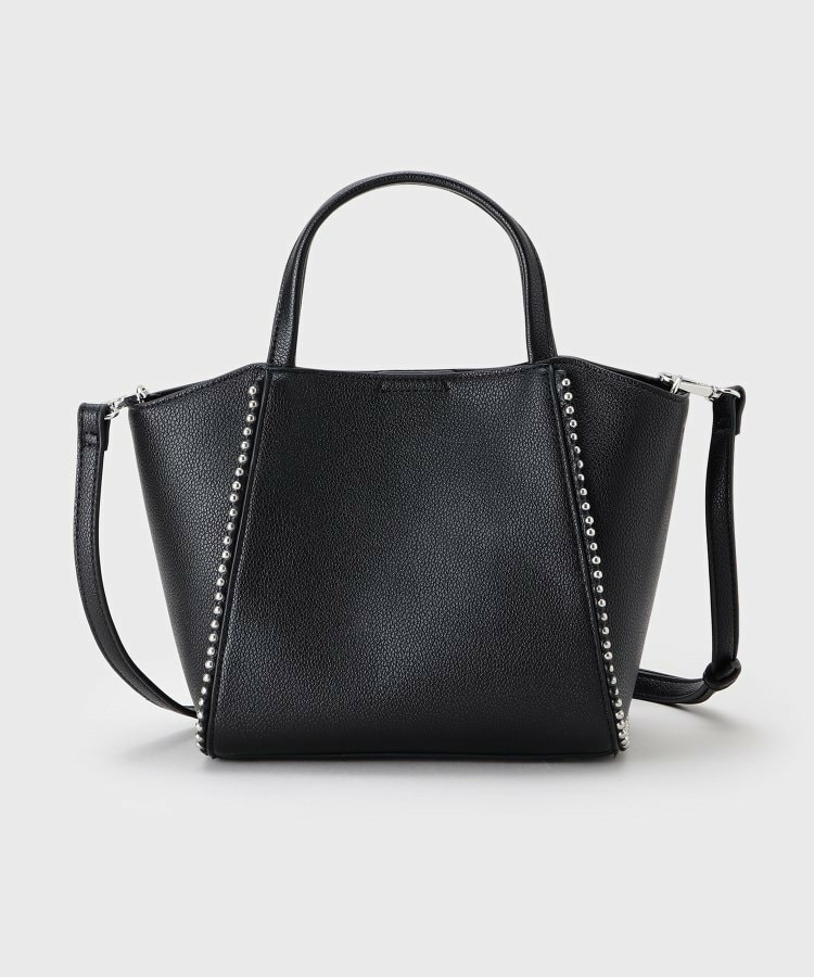 【ミドルサイズ/合皮/ショルダー付】スタッズ風メタルバッグ8