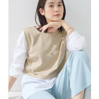 【洗える／UVケア】レイヤード風デザイントップス