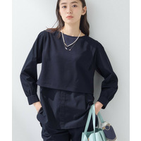 【洗える／UVケア】レイヤード風デザイントップス