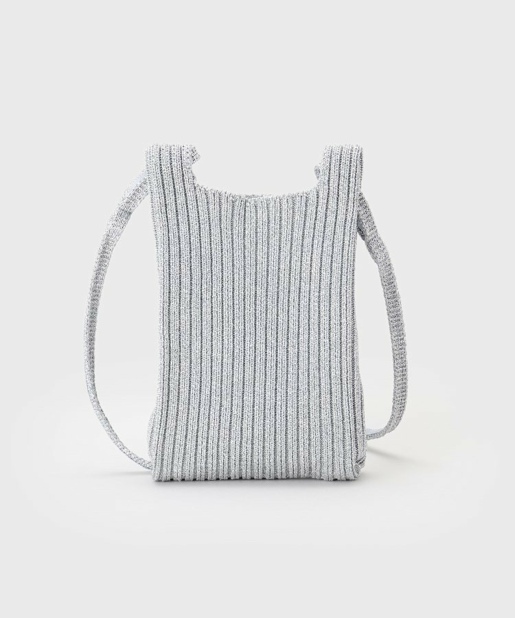 【大人ラメ／スマホ入れ】ニット素材ミニポシェット