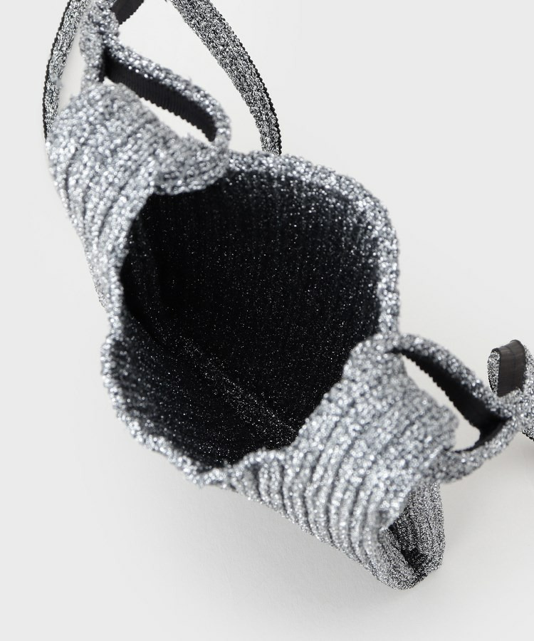 【大人ラメ/スマホ入れ】ニット素材ミニポシェット10