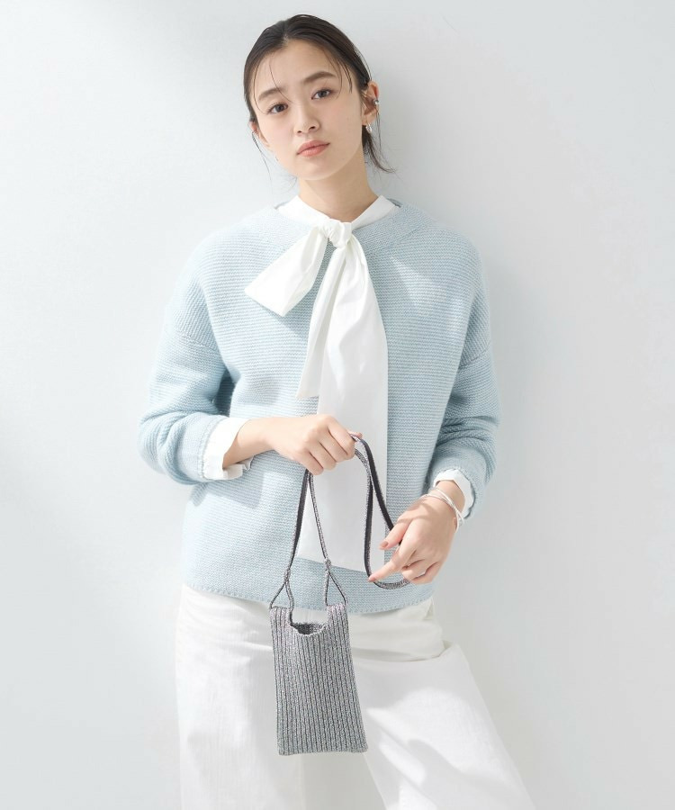 【大人ラメ/スマホ入れ】ニット素材ミニポシェット4