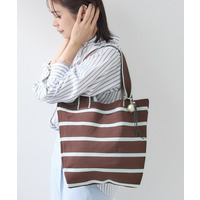 【WEB限定カラー／A4収納】柄ニットバッグ