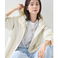 【撥水／フード取外し可】凹凸素材ブルゾン