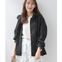 【撥水／フード取外し可】凹凸素材ブルゾン