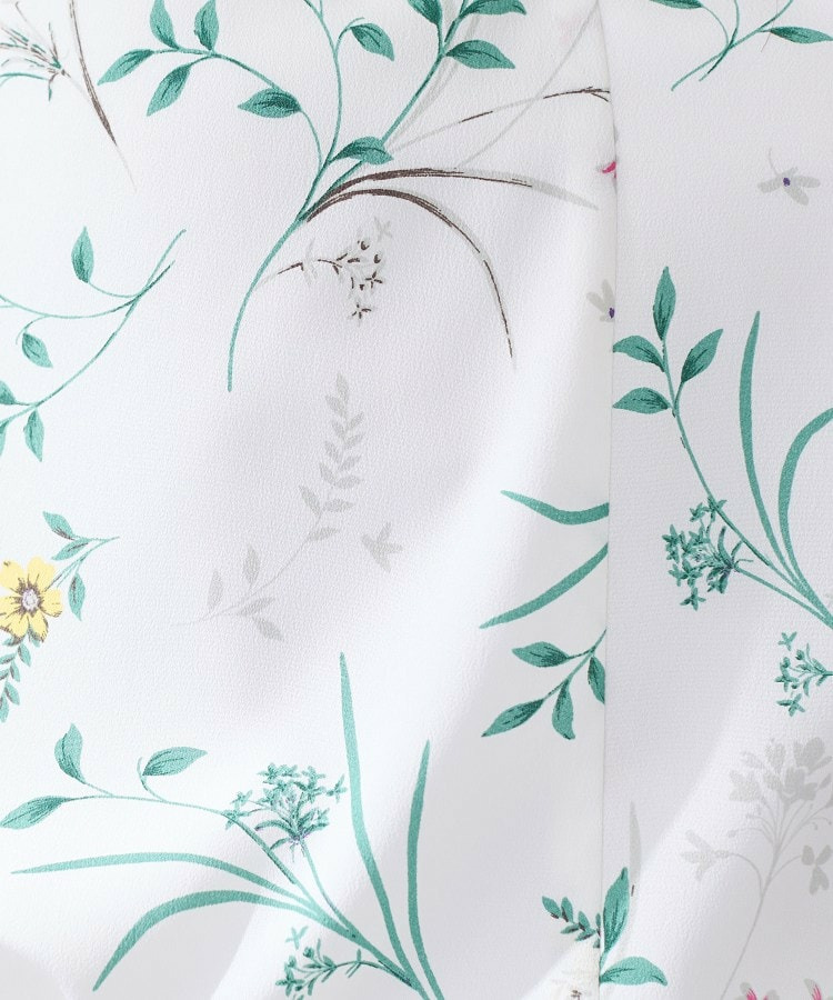 【SETUP可能】モダンフラワー柄キャンディスリーブブラウス6