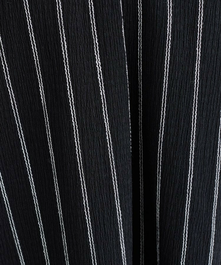 【洗える/着心地楽ちん】ブラウス風ストライプカットソートップス10