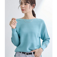 【洗える／キレイ色】体型カバー無縫製ニット