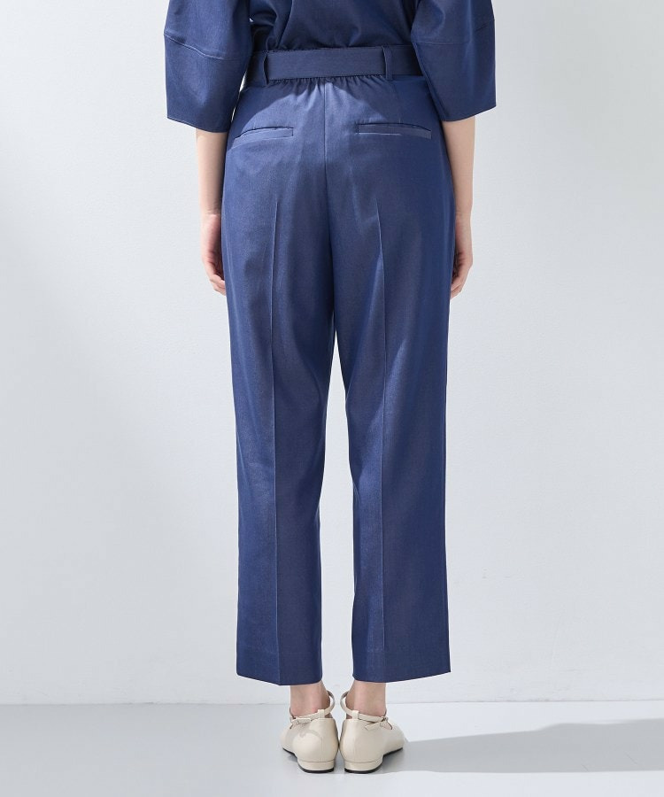 【洗える/UVケア/SETUP可能】デニムライクテーパードパンツ17