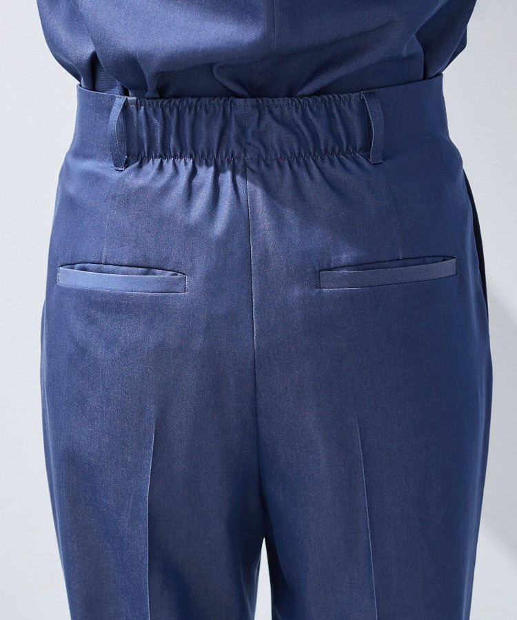 【洗える/UVケア/SETUP可能】デニムライクテーパードパンツ19