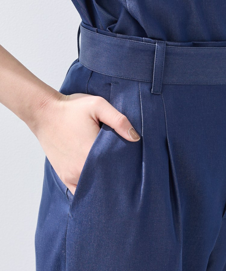 【洗える/UVケア/SETUP可能】デニムライクテーパードパンツ20