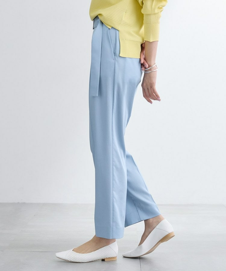 【洗える/UVケア/SETUP可能】デニムライクテーパードパンツ3