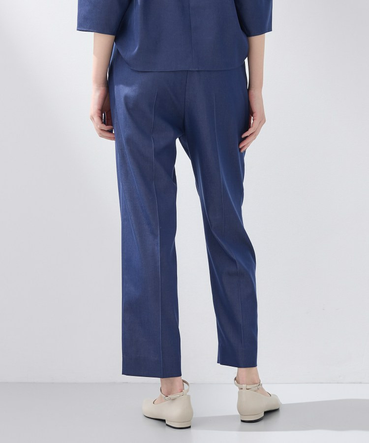 【洗える/UVケア/SETUP可能】デニムライクテーパードパンツ8