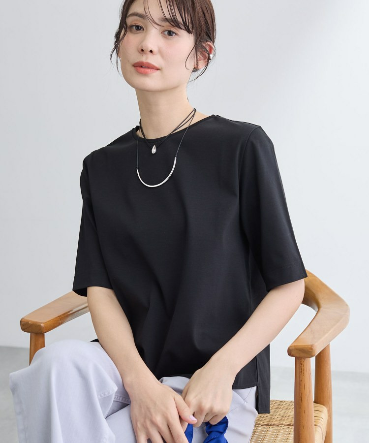 【抗菌防臭／消臭】上品光沢コットンTシャツ