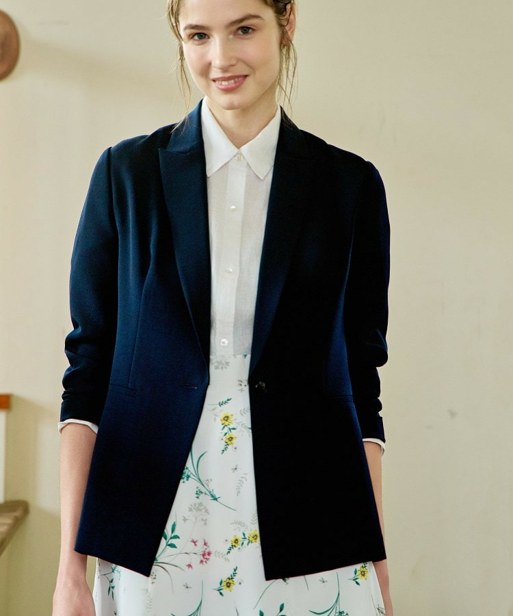 【洗える／UVケア／麻調】シングルジャケット