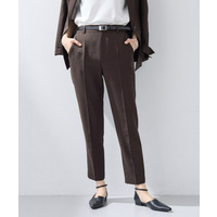 【洗える／UVケア／麻調】テーパードパンツ