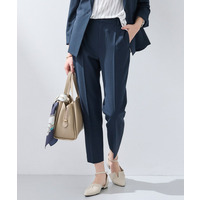 【洗える／UVケア／麻調】テーパードパンツ