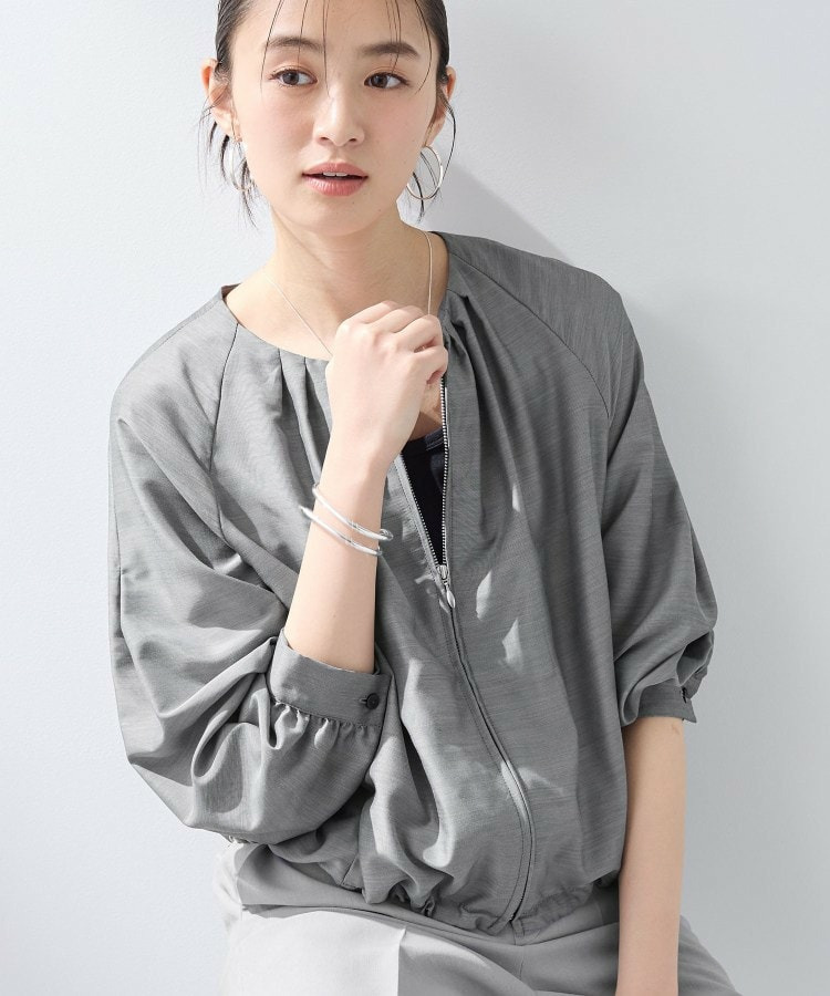 【洗える／大人シアー】エアリー バルーンブルゾン