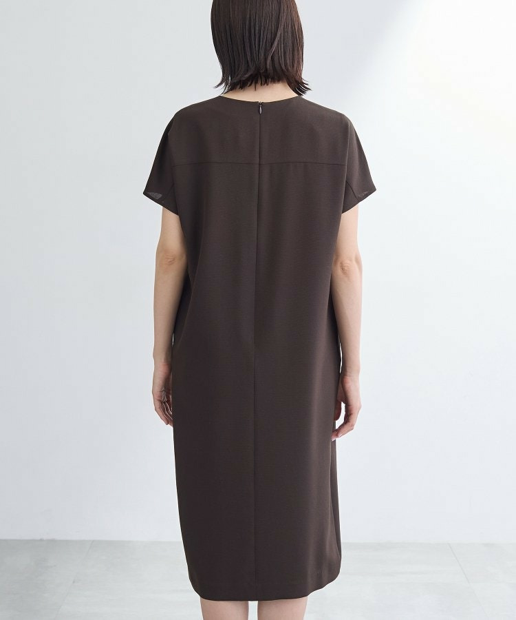 【洗える/UVケア/麻調】スキッパーワンピース21