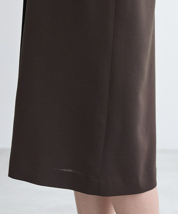 【洗える/UVケア/麻調】スキッパーワンピース26